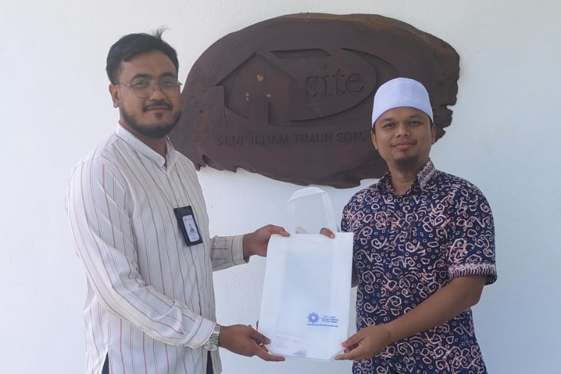 Penerangan Zakat Harta kepada wakil Seni Ilham Timur Sdn. Bhd.